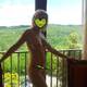 nuda in terrazza